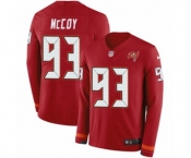 Youth Nike Tampa Bay Buccaneers #93 Gerald McCoy Limited Red Therma Long Sleeve NFL Jersey