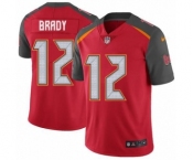 Youth Tampa Bay Buccaneers #12 Tom Brady Red Team Color Vapor Untouchable Limited Player Football Jersey