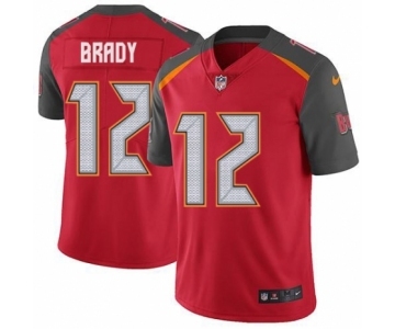 Youth Tampa Bay Buccaneers #12 Tom Brady Red Team Color Vapor Untouchable Limited Player Football Jersey