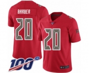 Youth Tampa Bay Buccaneers #20 Ronde Barber Limited Red Rush Vapor Untouchable 100th Season Football Jersey