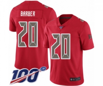 Youth Tampa Bay Buccaneers #20 Ronde Barber Limited Red Rush Vapor Untouchable 100th Season Football Jersey