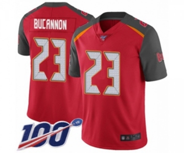 Youth Tampa Bay Buccaneers #23 Deone Bucannon Red Team Color Vapor Untouchable Limited Player 100th Season Football Jersey