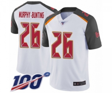 Youth Tampa Bay Buccaneers #26 Sean Murphy-Bunting White Vapor Untouchable Limited Player 100th Season Football Jersey