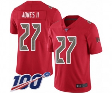 Youth Tampa Bay Buccaneers #27 Ronald Jones II Limited Red Rush Vapor Untouchable 100th Season Football Jersey