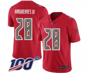 Youth Tampa Bay Buccaneers #28 Vernon Hargreaves III Limited Red Rush Vapor Untouchable 100th Season Football Jersey