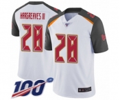 Youth Tampa Bay Buccaneers #28 Vernon Hargreaves III White Vapor Untouchable Limited Player 100th Season Football Jersey