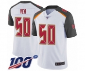 Youth Tampa Bay Buccaneers #50 Vita Vea White Vapor Untouchable Limited Player 100th Season Football Jersey