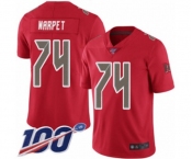 Youth Tampa Bay Buccaneers #74 Ali Marpet Limited Red Rush Vapor Untouchable 100th Season Football Jersey