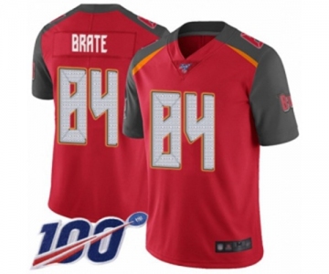 Youth Tampa Bay Buccaneers #84 Cameron Brate Red Team Color Vapor Untouchable Limited Player 100th Season Football Jersey