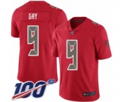 Youth Tampa Bay Buccaneers #9 Matt Gay Limited Red Rush Vapor Untouchable 100th Season Football Jersey