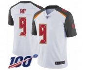 Youth Tampa Bay Buccaneers #9 Matt Gay White Vapor Untouchable Limited Player 100th Season Football Jersey