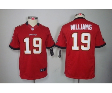 nike youth nfl jerseys tampa bay buccaneers #19 williams red[nike]