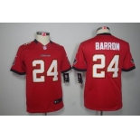 nike youth nfl jerseys tampa bay buccaneers #24 banrron red[nike]