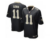 Men Nike New Orleans Saints #11 Tommylee Lewis Game Black Team Color NFL Jersey