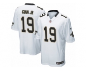 Men Nike New Orleans Saints #19 Ted Ginn Jr Game White NFL Jersey