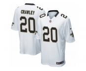 Men Nike New Orleans Saints #20 Ken Crawley Game White NFL Jersey