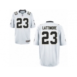 Men Nike New Orleans Saints #23 Marshon Lattimore Game White NFL Jersey