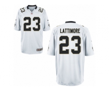 Men Nike New Orleans Saints #23 Marshon Lattimore Game White NFL Jersey