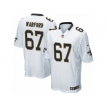 Men Nike New Orleans Saints #67 Larry Warford Game White NFL Jersey