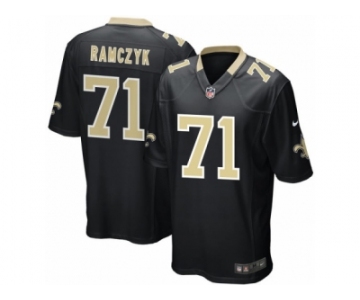 Men's New Orleans Saints #71 Ryan Ramczyk Nike Black 2017 Draft Pick Game Jersey