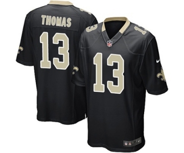 Men's Nike New Orleans Saints #13 Michael Thomas Game Black Team Color NFL Jersey