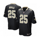 Men's Nike New Orleans Saints #25 Eli Apple Game Black Team Color NFL Jersey