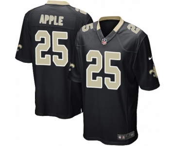 Men's Nike New Orleans Saints #25 Eli Apple Game Black Team Color NFL Jersey