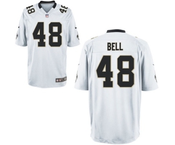 Men's Nike New Orleans Saints #48 Vonn Bell Game White NFL Jersey