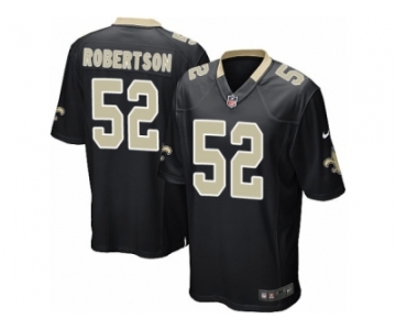 Men's Nike New Orleans Saints #52 Craig Robertson Game Black Team Color NFL Jersey