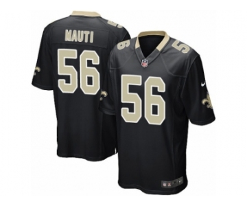 Men's Nike New Orleans Saints #56 Michael Mauti Game Black Team Color NFL Jersey