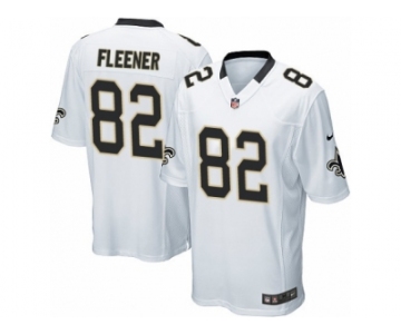 Men's Nike New Orleans Saints #82 Coby Fleener Game White NFL Jersey