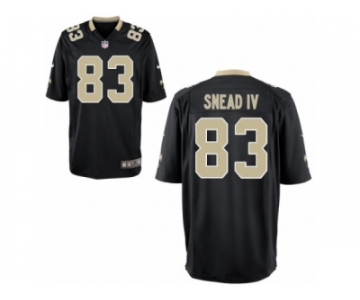 Men's Nike New Orleans Saints #83 Willie Snead IV Game Black Team Color NFL Jersey