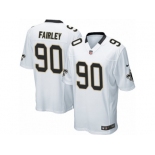 Men's Nike New Orleans Saints #90 Nick Fairley Game White NFL Jersey