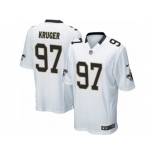 Men's Nike New Orleans Saints #97 Paul Kruger Game White NFL Jersey