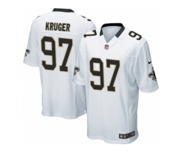 Men's Nike New Orleans Saints #97 Paul Kruger Game White NFL Jersey