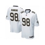 Men's Nike New Orleans Saints #98 Sheldon Rankins Game White NFL Jersey