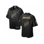 Nike New Orleans Saints #9 Drew Brees Black Gold Collection Jersey[Game]