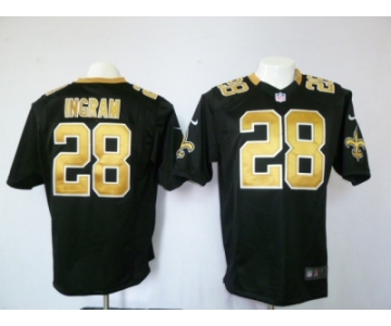 nike nfl jerseys new orleans saints #28 ingram black[game]