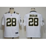 nike nfl jerseys new orleans saints #28 ingram white[game]