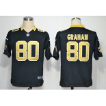 nike nfl jerseys new orleans saints #80 graham black[game]