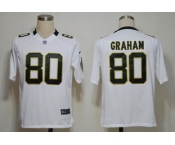 nike nfl jerseys new orleans saints #80 graham white[game]