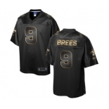 nike nfl jerseys new orleans saints #9 brees black gold collection[game]