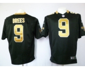 nike nfl jerseys new orleans saints #9 brees black[game]