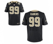 Men New Orleans Saints #99 Sheldon Rankins Black Elite Jersey