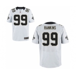 Men New Orleans Saints #99 Sheldon Rankins White Elite Jersey