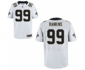 Men New Orleans Saints #99 Sheldon Rankins White Elite Jersey