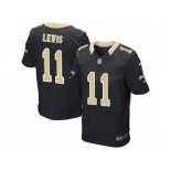 Men Nike New Orleans Saints #11 Tommylee Lewis Elite Black Team Color NFL Jersey