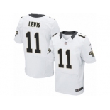 Men Nike New Orleans Saints #11 Tommylee Lewis Elite White NFL Jersey