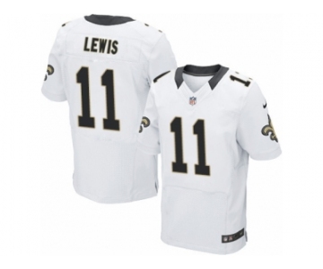 Men Nike New Orleans Saints #11 Tommylee Lewis Elite White NFL Jersey