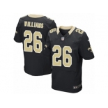 Men Nike New Orleans Saints #26 P. J. Williams Elite Black Team Color NFL Jersey